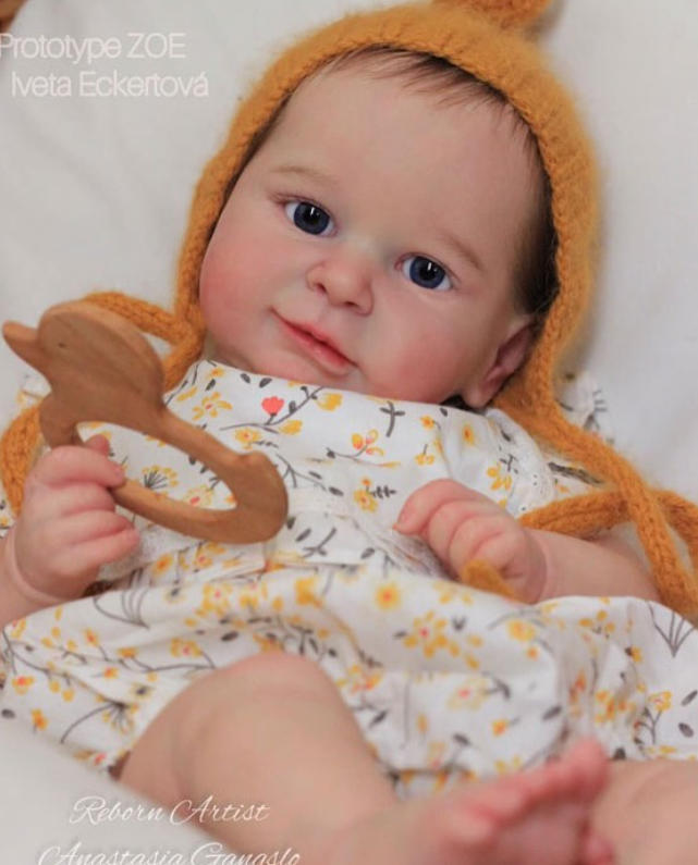 Zoe Baby Products - ชุดตุ๊กตา DIY ยังไม่ประกอบและยังไม่ลงสี รุ่น Reborn Zoe