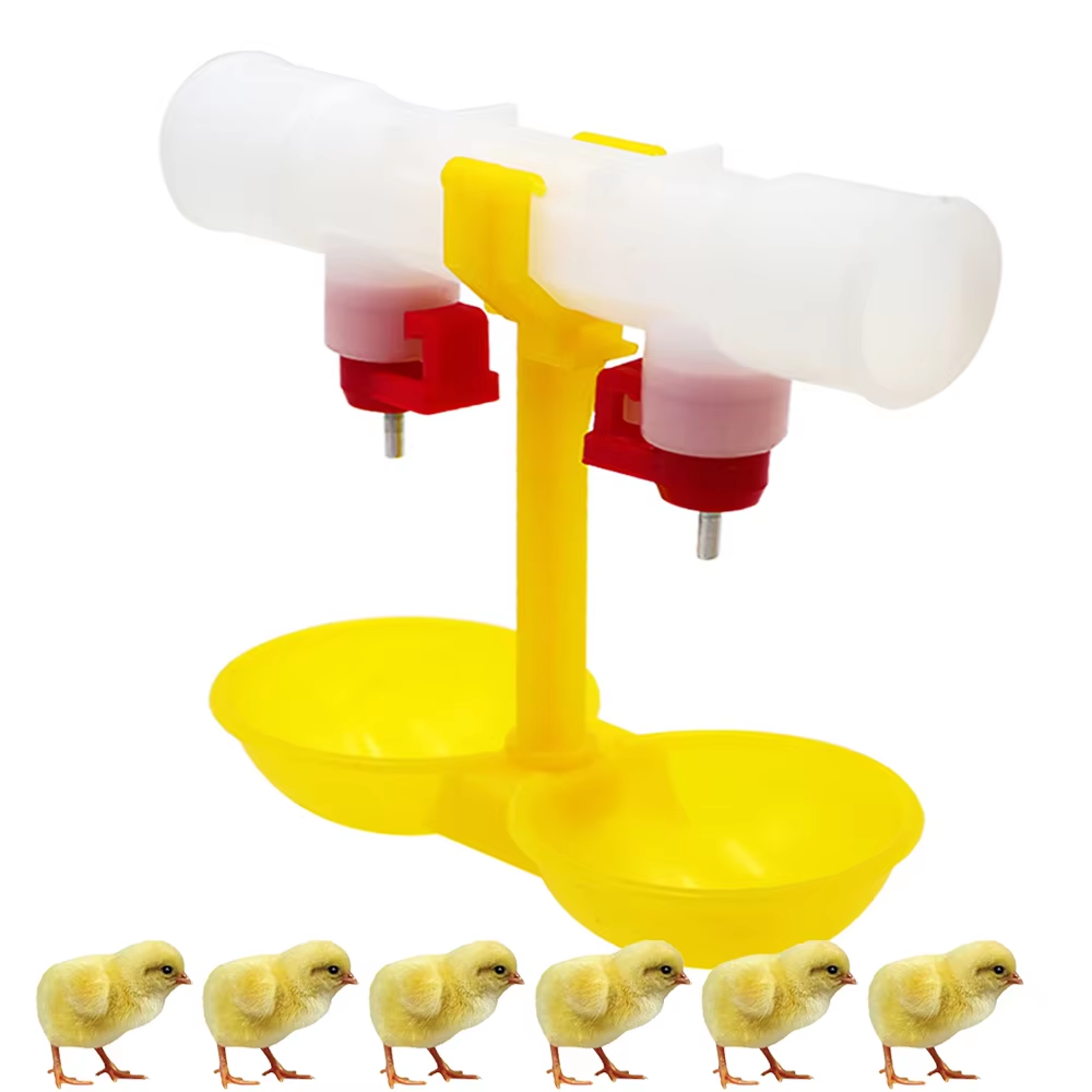 Zwitsal Baby Products - ชุดให้น้ำไก่แบบหัวจุกคู่ 5/10/20 ชิ้น ชามน้ำอัตโนมัติ น้ำพุสำหรับสัตว์ปีก ลูกไก่