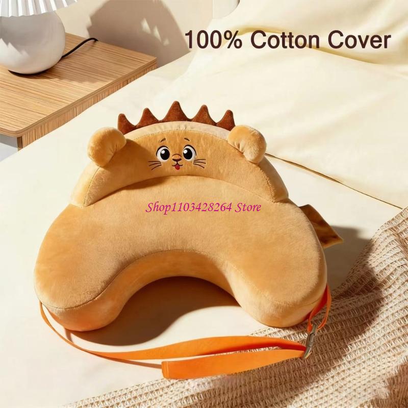 Nursing Pillow Breastfeeding - หมอนรองให้นมเมมโมรี่โฟมสำหรับทารกพร้อมดีไซน์กั้นกันลื่นเพื่อความสบาย