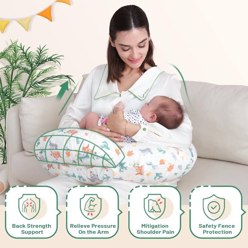 หมอนรองให้นมลายสัตว์ - ปลอกหมอ - Nursing Pillow Breastfeeding บทวิจารณ์และราคา