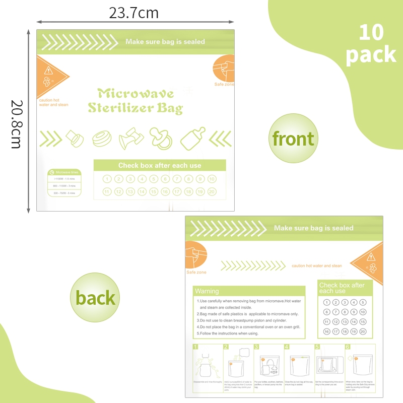 ถุงฆ่าเชื้อสำหรับไมโครเวฟแบบใช - Zwitsal Baby Products บทวิจารณ์และราคา